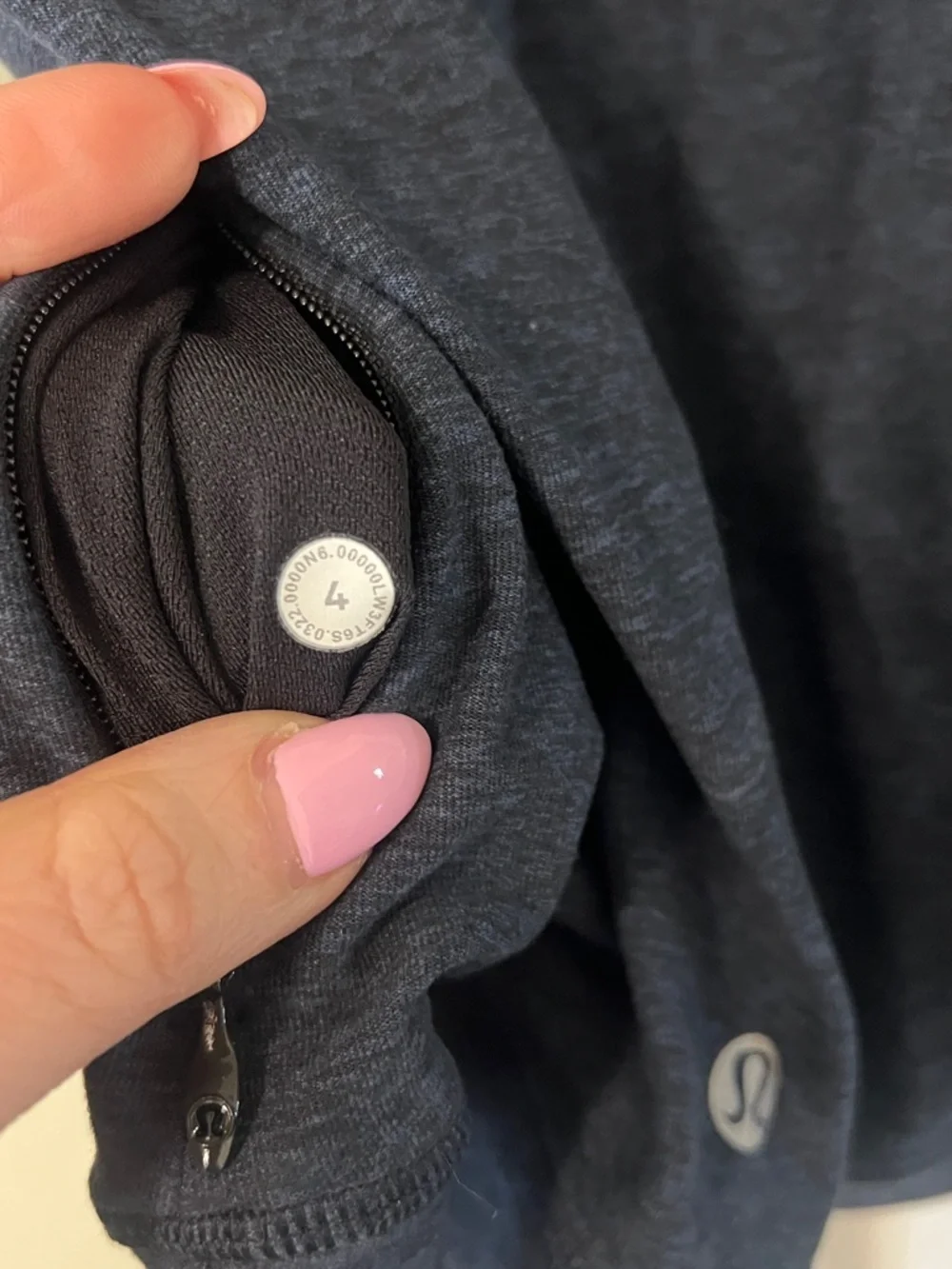 Lululemon Its Rulu Run Long Sleeve Shirt Heathered True Navy/Black
